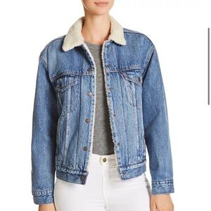 Levi’s Sherpa-Trimmed Denim Trucker Jacket